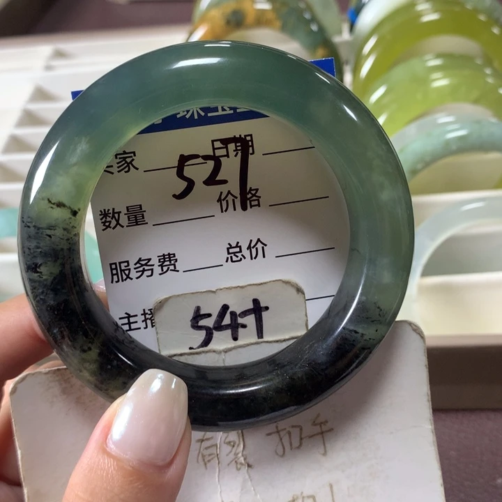 未镶嵌蛇纹石玉手镯527
