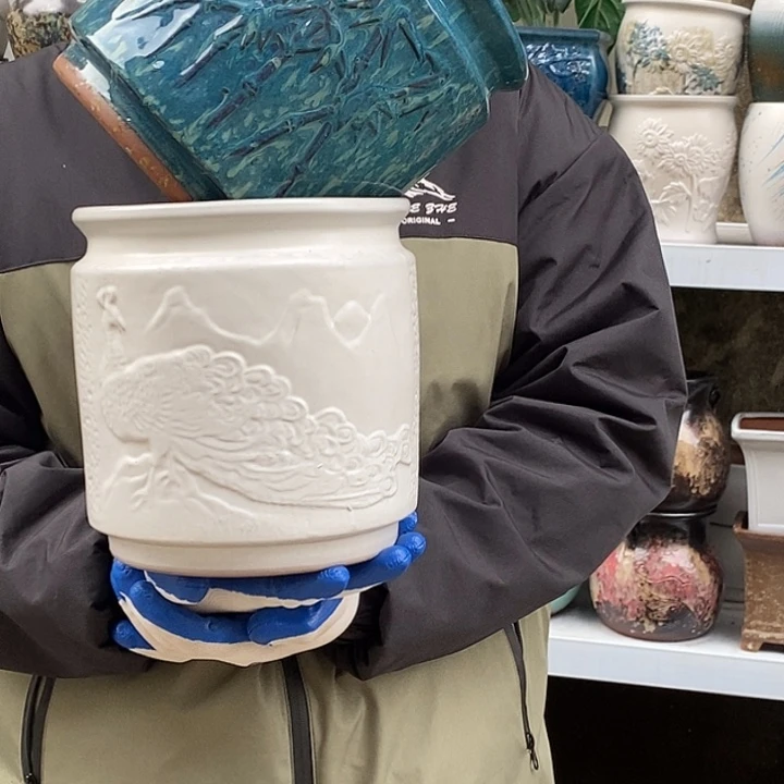 紫砂花盆口20高20福利俩个