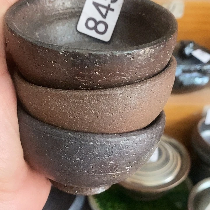 紫砂茶杯拉*柴烧裸烧杯845