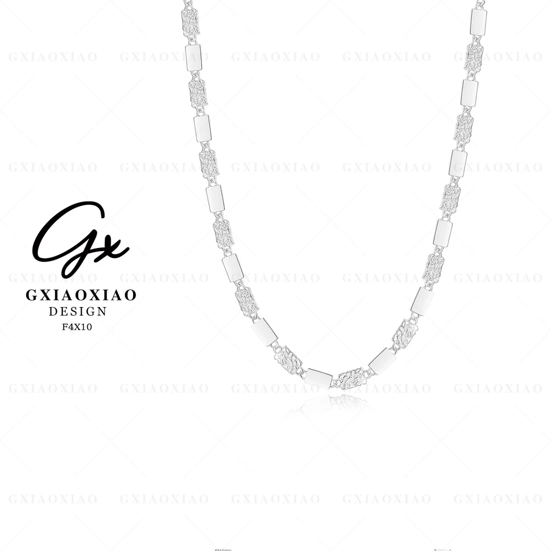 坠链均925银 GXX 气质时尚高级感银色百搭项链 F4X10