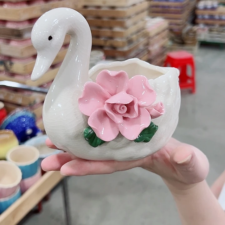 有孔，满10元发货多肉陶瓷花盆