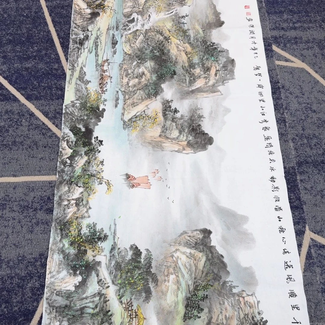 国画国画作品山水花鸟纯手绘