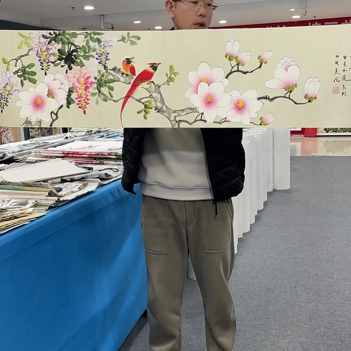 国画今天早上国画作品展示