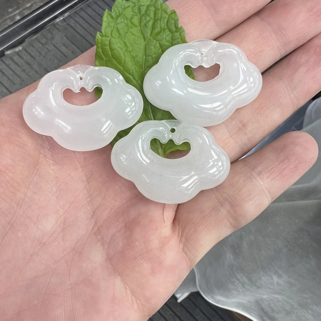 天山翠冰底白月光祥云锁35/25/10mm多样性发货拍一发一