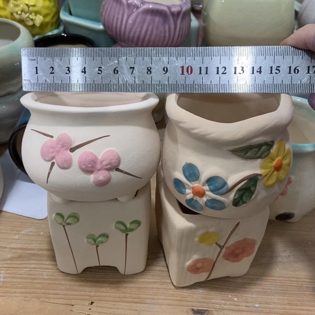 红陶高温陶瓷花盆