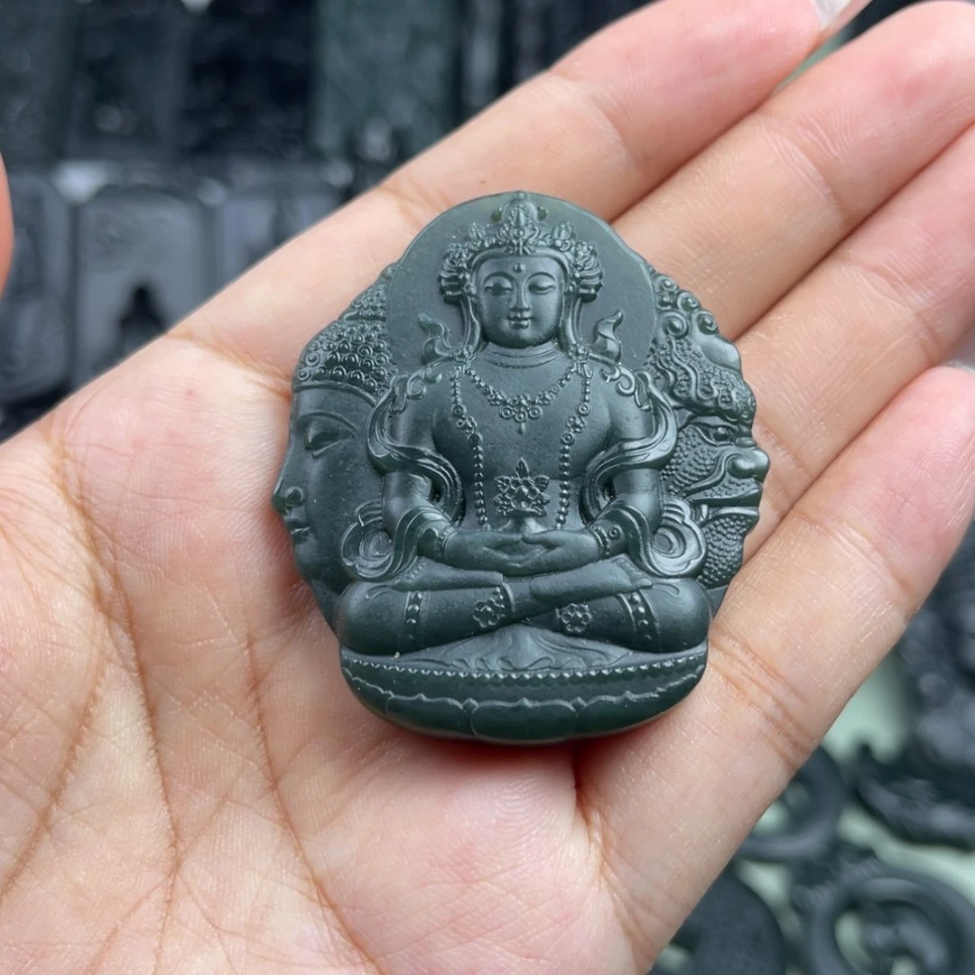 和田玉未镶嵌颈饰