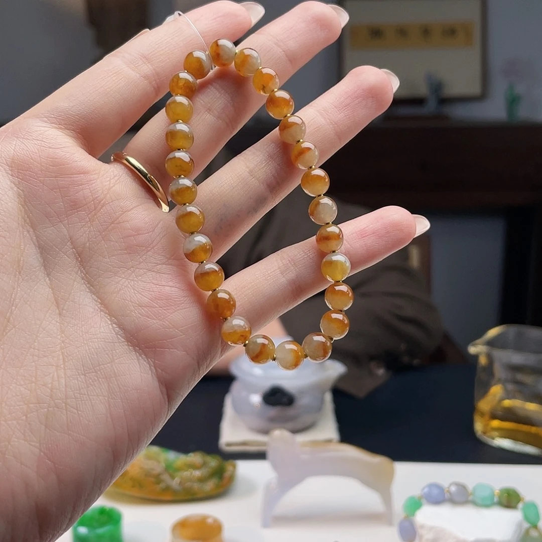 翡翠未镶嵌手串半山半水