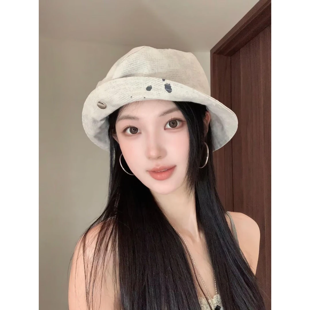 爆款复古一帽多戴防晒渔夫帽子女大头围显脸小画家洋气时尚报童帽