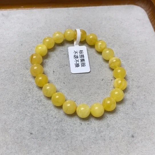 蜜蜡未镶嵌裸石手串