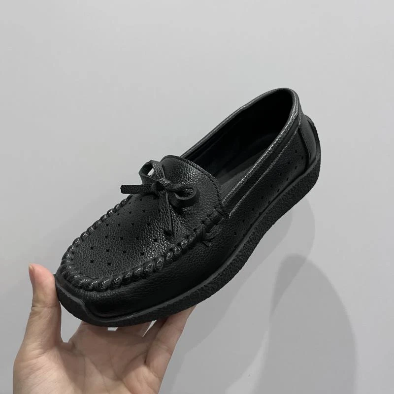 夏季8003妈妈鞋包头洞洞鞋平底软底舒适