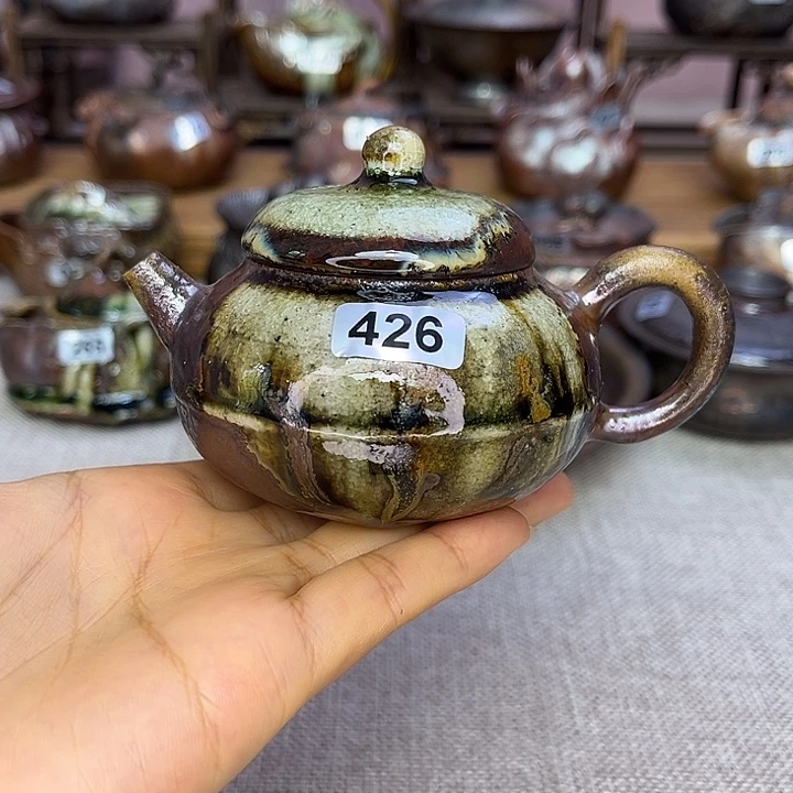 裸柴烧陶瓷手工茶器