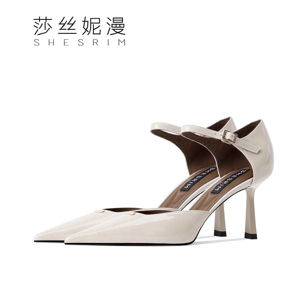 2025春季新款细跟高跟鞋尖头细跟单鞋性感时尚黑色高跟鞋尖头百搭