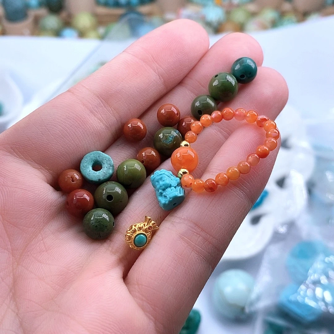 未镶嵌南红玛瑙珠宝半成品