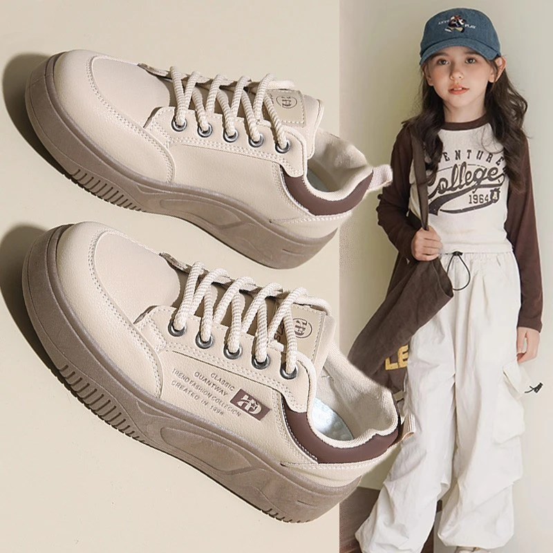 领跑乔丹断码女童鞋子春季2025新款儿童防滑软底小白板鞋中大童学