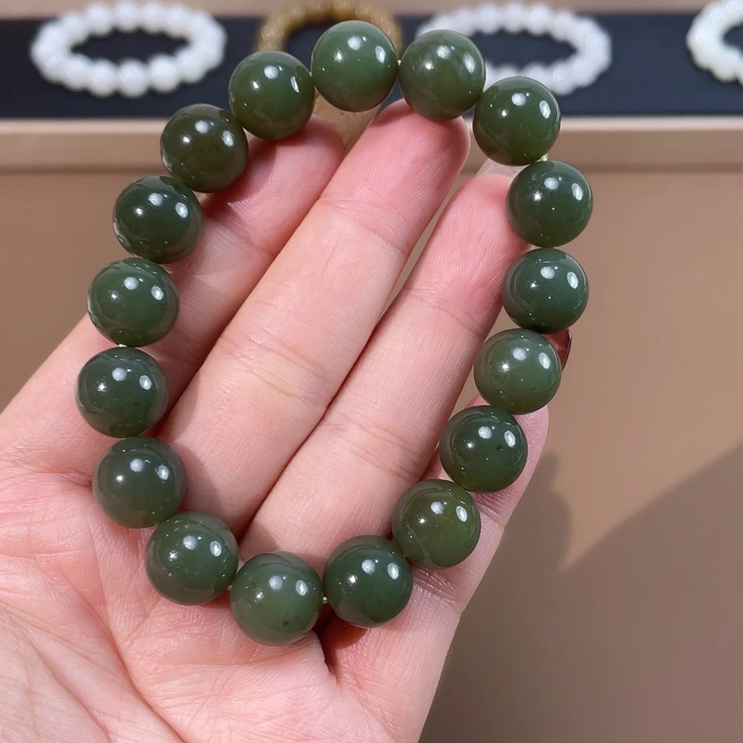 和田玉手链未镶嵌12