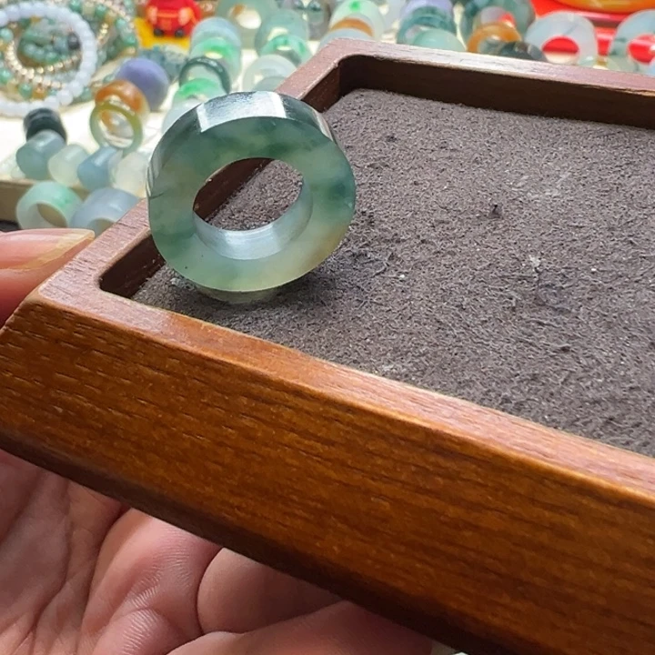 定制翡翠未镶嵌翡翠戒指5-12