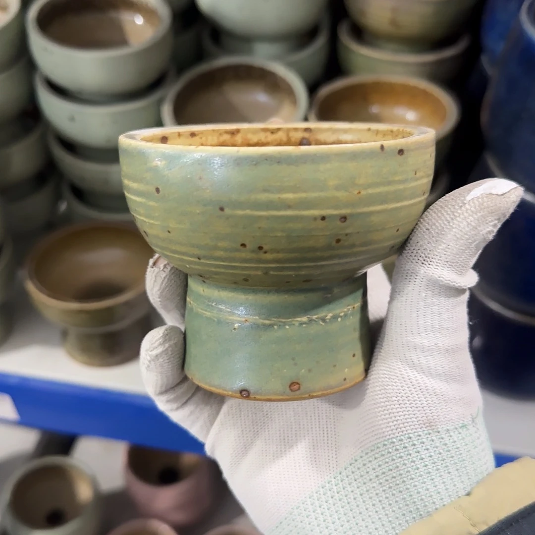 瓷片景德镇手工花盆