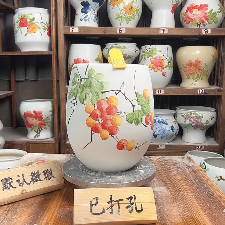 摆件63但盆琵琶新款新款陶瓷