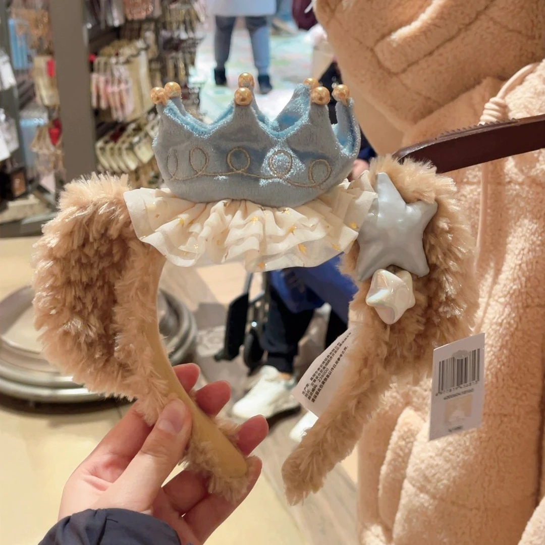 可爱迪士尼毛绒游玩玲娜洗脸贝儿蝴蝶结发箍头箍发饰拍照头饰