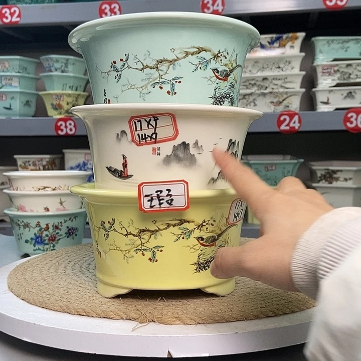 紫砂宜兴紫砂花盆