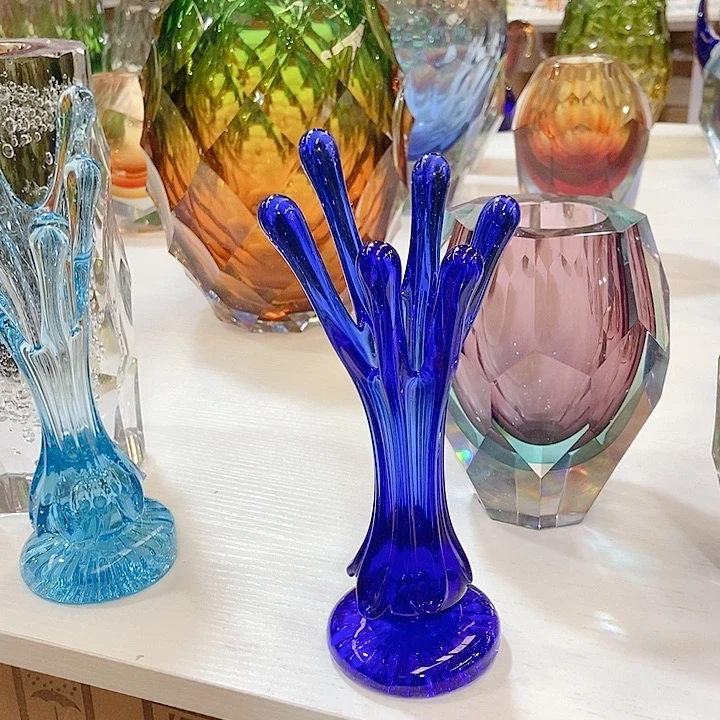 手工艺品琉璃琉璃花瓶高度20厘米6厘米