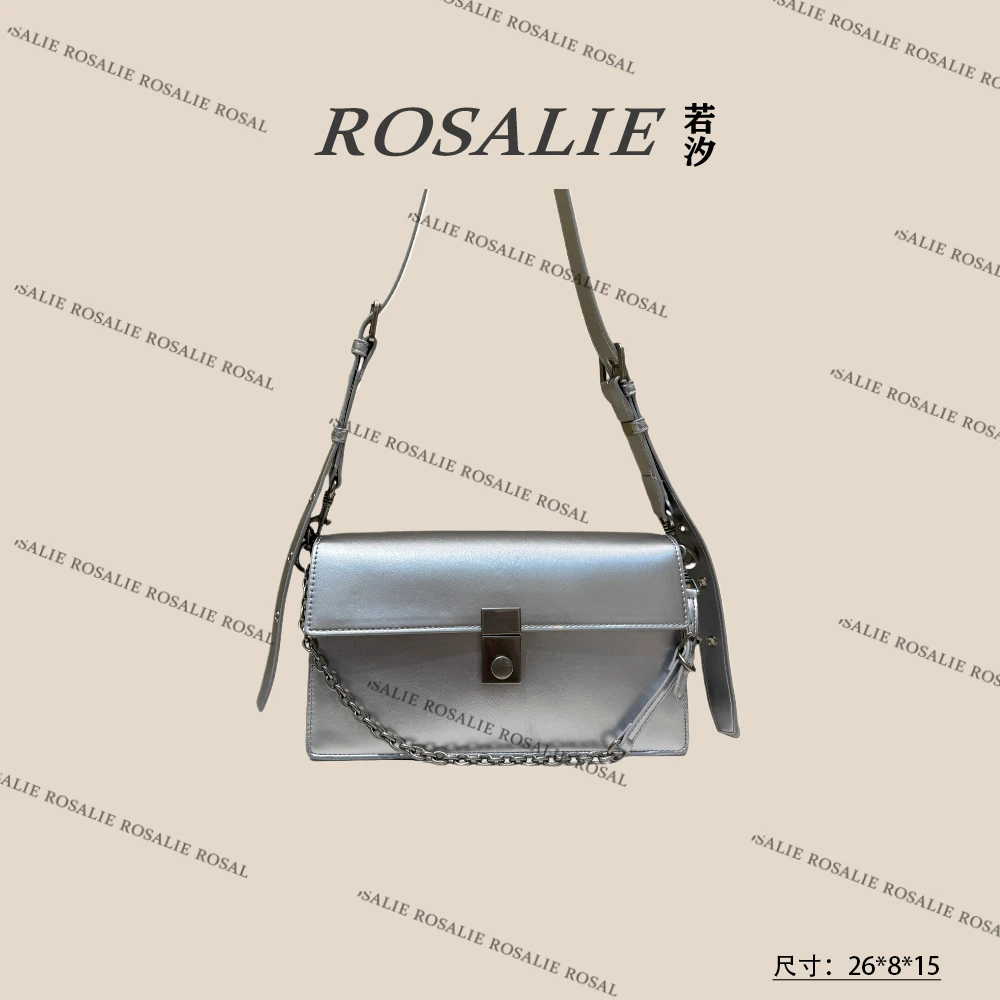【若汐Rosalie】QYX-9735-银色轻奢小众时尚气质百搭女士包包