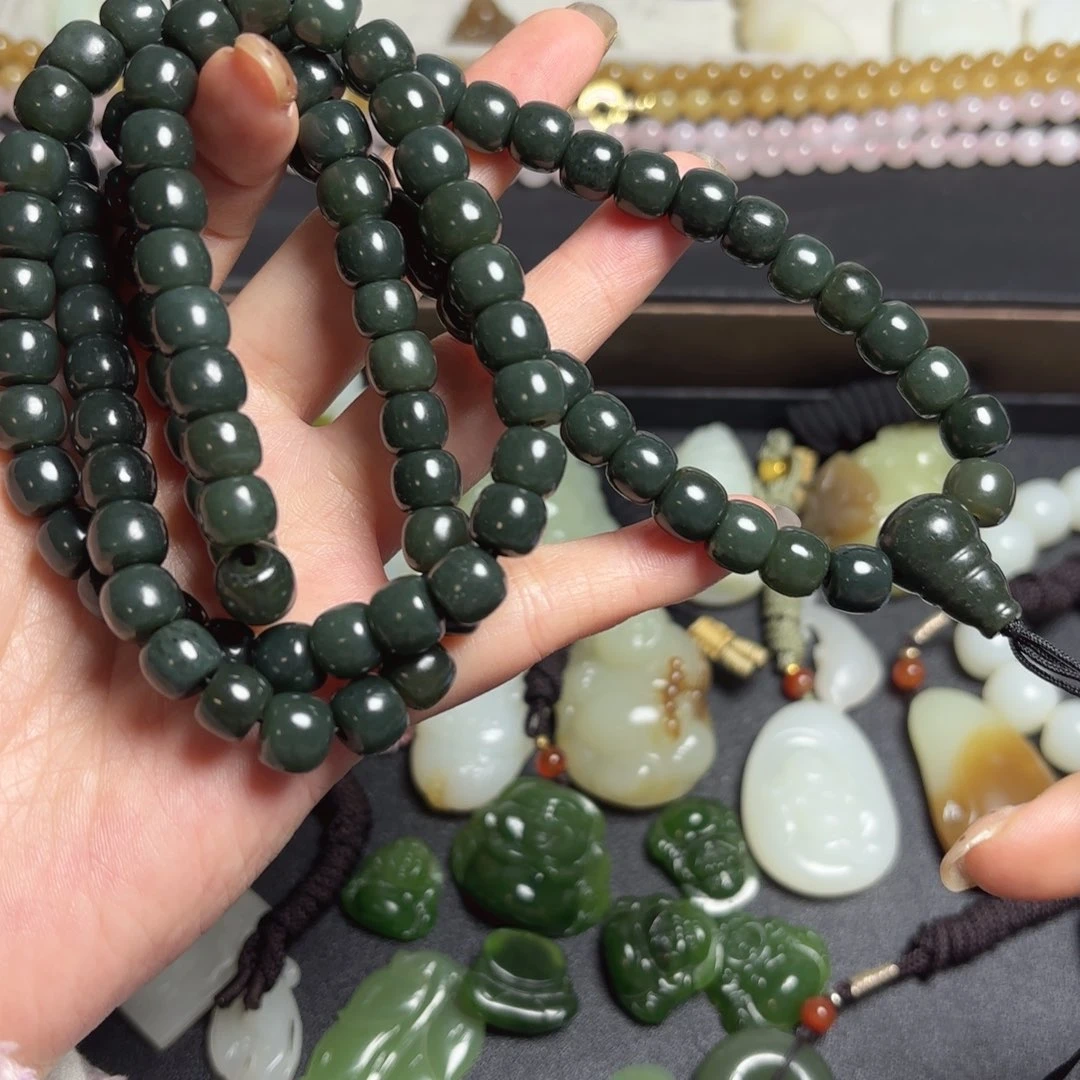 和田玉未镶嵌手链