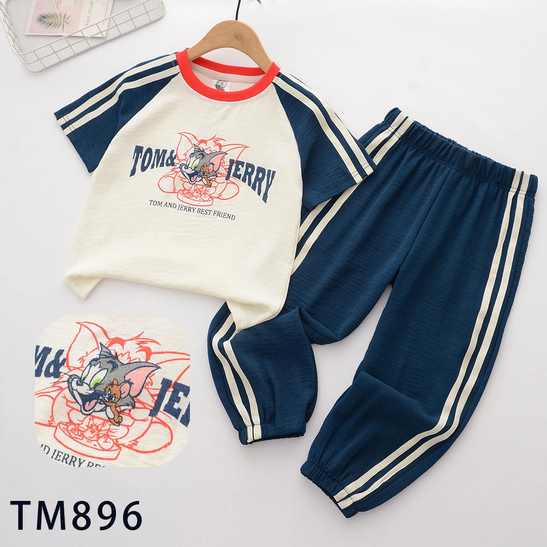 TM896新款2025汤姆猫男童套装
