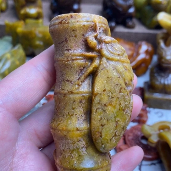 蛇纹石玉未镶嵌颈饰136