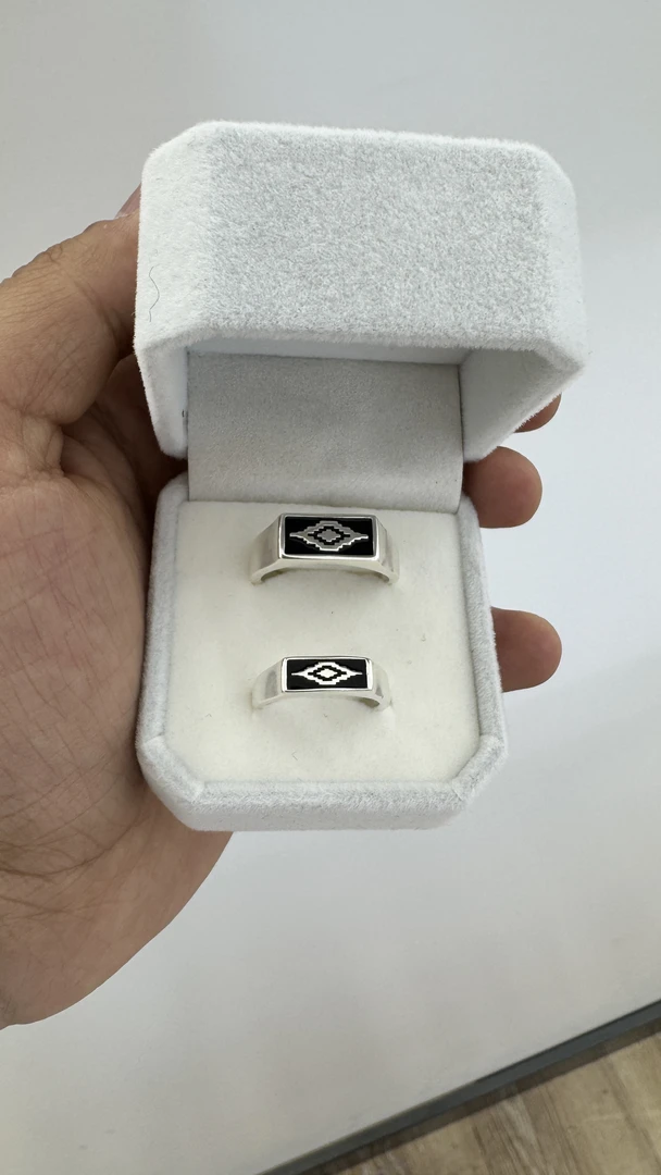 925银戒指 情侣指环银戒窄版通用光面小众原创设计活口对戒dy0011