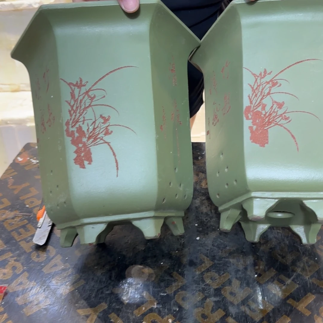 紫砂花盆口径16.21口径