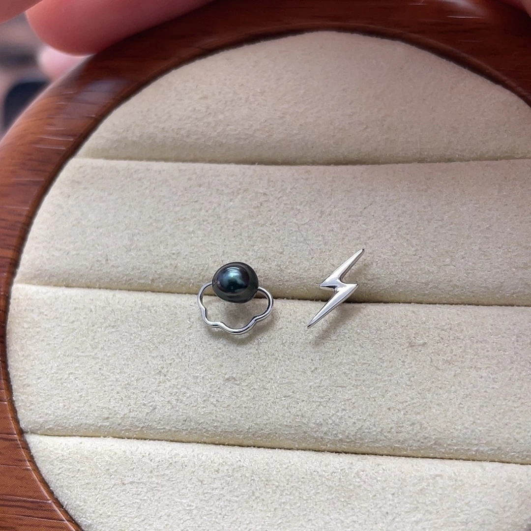 耳饰海水珍珠银S925镶嵌