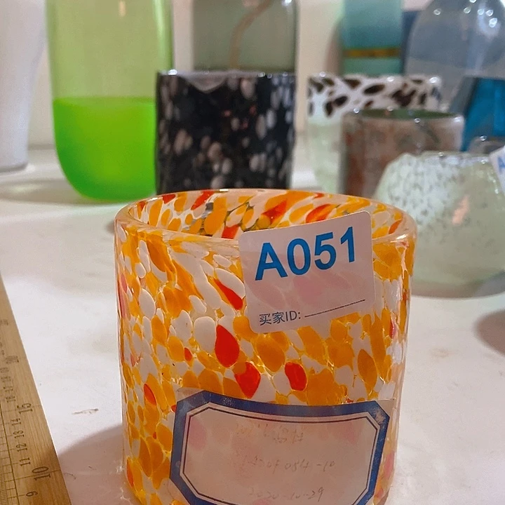 琉璃琉璃花瓶高10口10