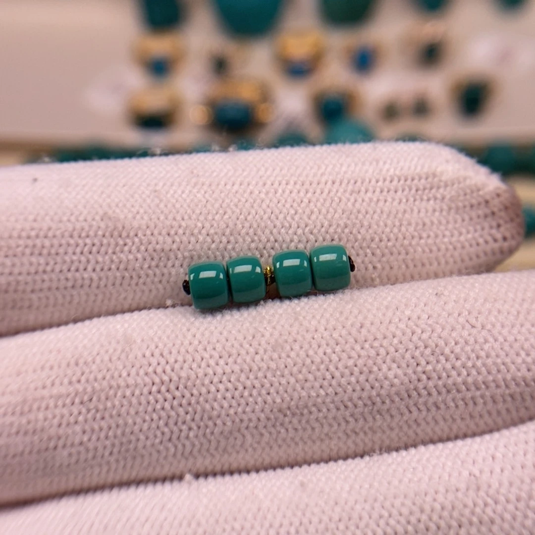 未镶嵌绿松石直切套装4.6mm福利款739