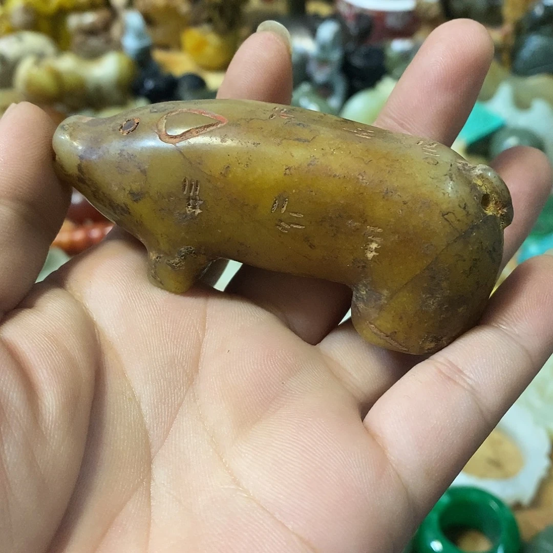 和田玉（糖玉）未镶嵌挂件玉器玉器玉器摆件