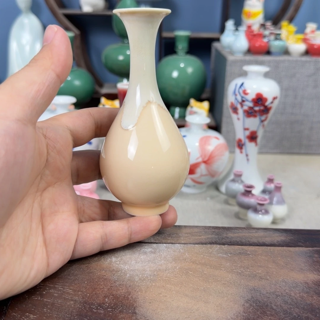 陶瓷手工小花器摆件