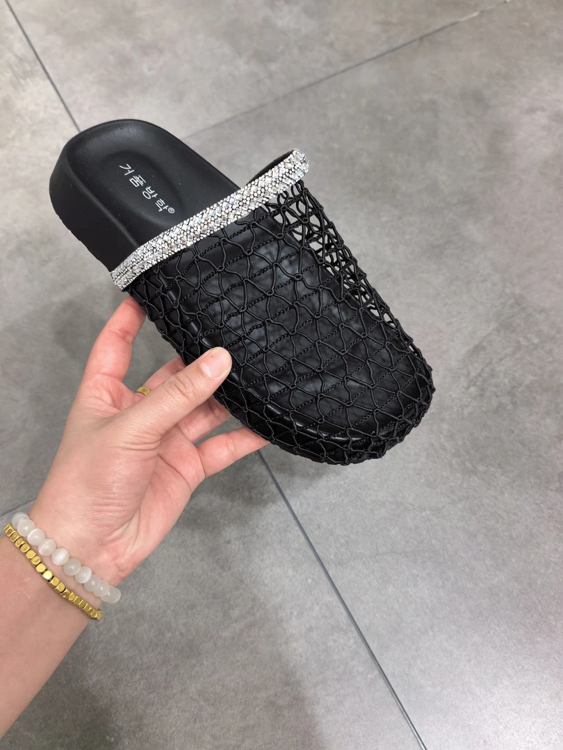 诗涵家 爆款软底渔网凉拖661