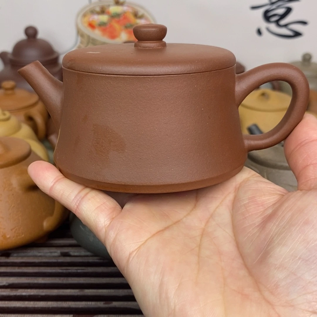 茶壶紫砂150cccc深井紫泥云柱