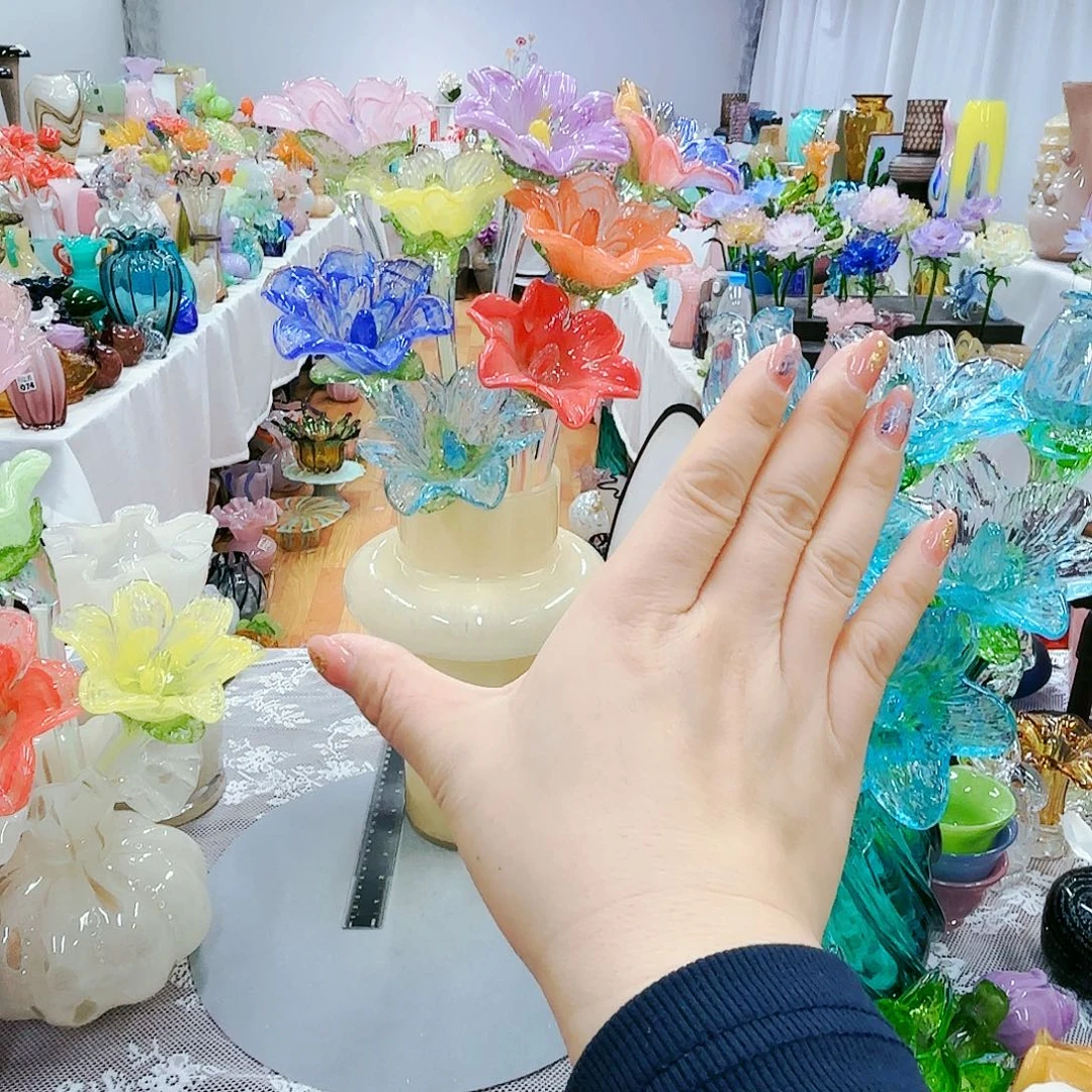 8支花安妮家花瓶摆件瑕