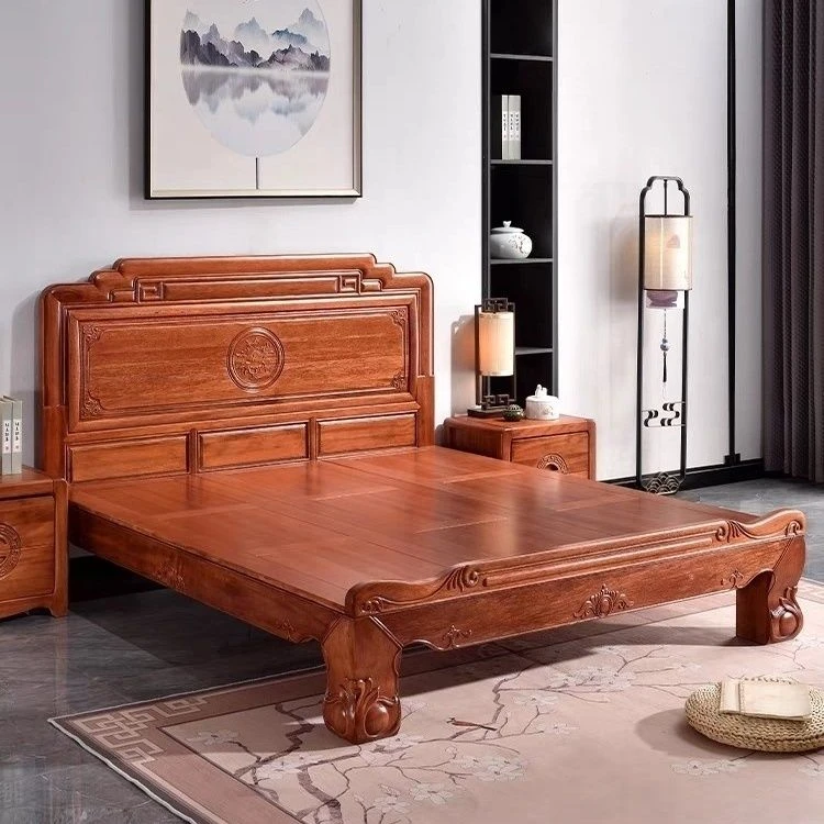 2024客厅新款国家用主卧经济型高箱简约大床储物简约大床储物简约