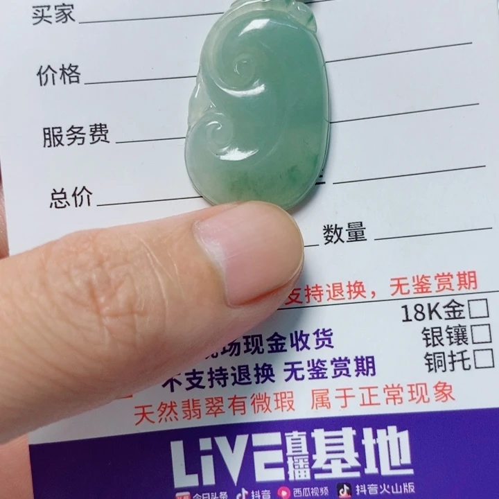 翡翠未镶嵌颈饰天然A货翡翠