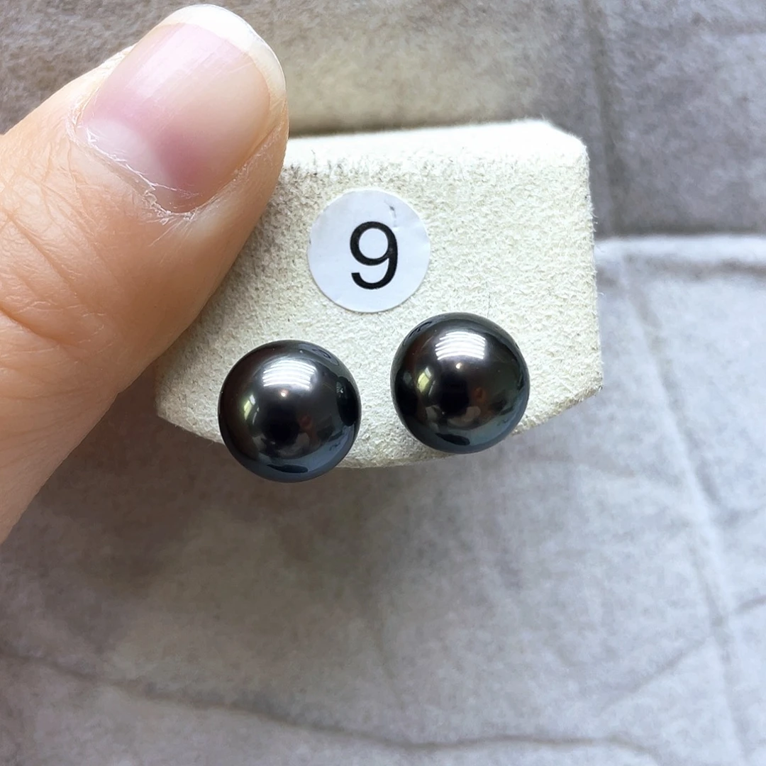 海水珍珠耳饰银S925镶嵌