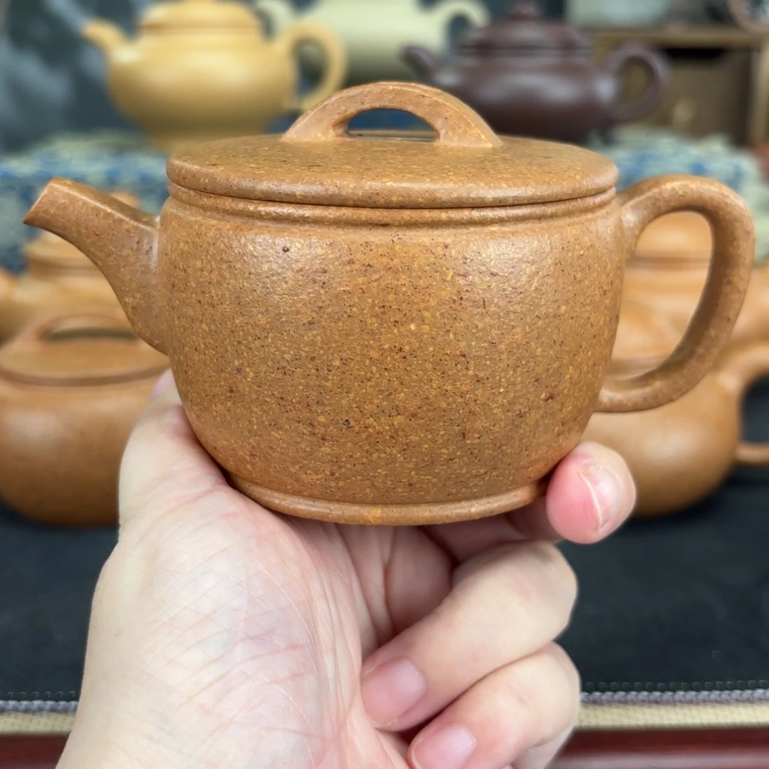 裴***安茶壶紫砂梨皮黄段汉瓦200