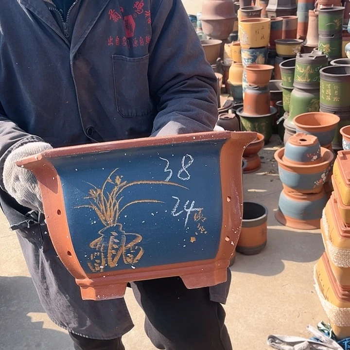 紫砂紫砂花盆和花盆也