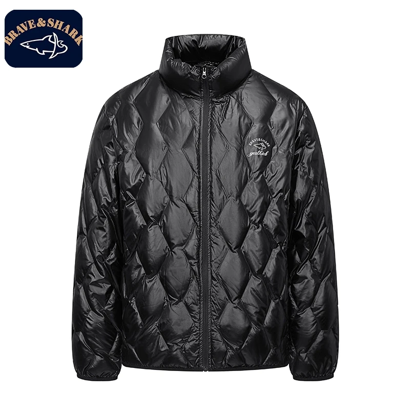 【官方正品】勇士鲨鱼男士轻薄保暖短款休闲时尚秋冬羽绒服  6011