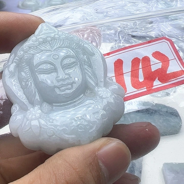 翡翠颈饰未镶嵌天然缅甸翡翠吊坠