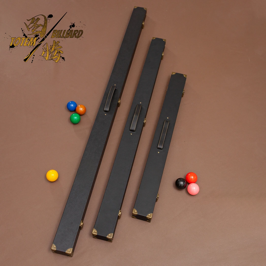 台球杆盒多功能双槽一体皮质1/2杆盒3/4杆盒通用一体杆盒桌球杆盒