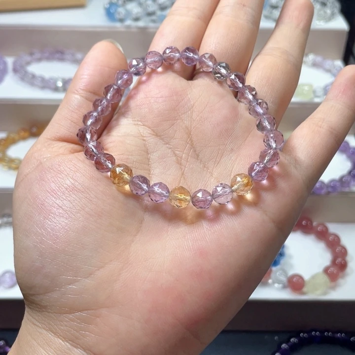 水晶未镶嵌手链紫水