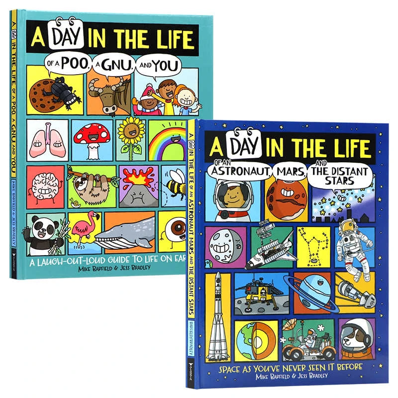 地球上的爆笑生活2册A Day in the Life of a Poo a Gnu and You