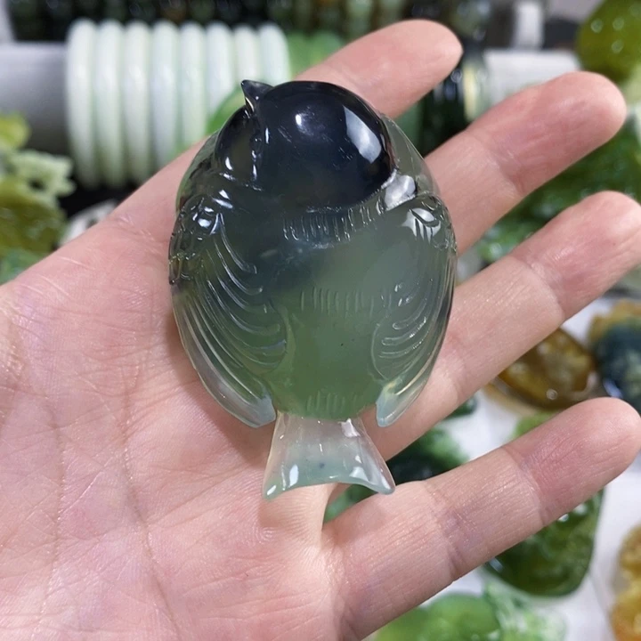 未镶嵌岫玉手把件